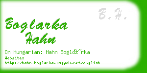 boglarka hahn business card